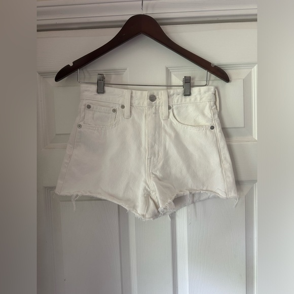 Madewell Relaxed Denim Shorts in Tile White Womens size 23 - Picture 6 of 11